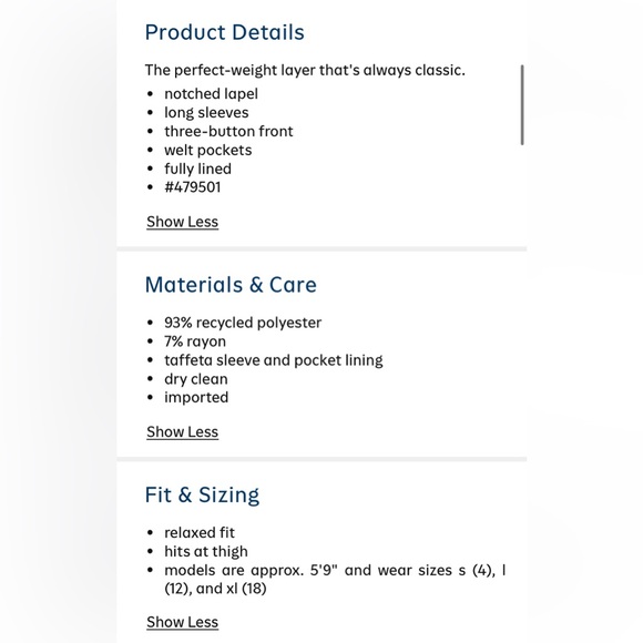 OLD NAVY NWT Woman's Relaxed Car Coat - Picture 5 of 10